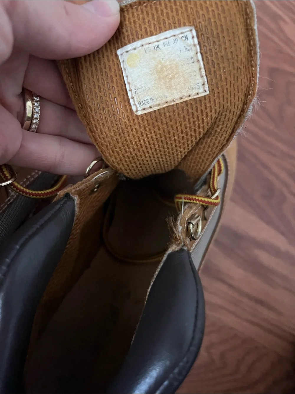 Timberland Field Boot Mid Lace Up Kids, Size 3 10.5CM Approx, Wheat Nubuck AS IS